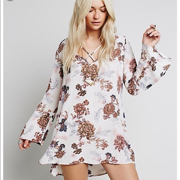 Free People Dresses & Skirts - Free People - Floral Tunic Dress - Size S/P